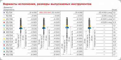 М-файлы 25мм раб.дл.16мм №30 /06 6 шт. РусМед - вид 2 миниатюра