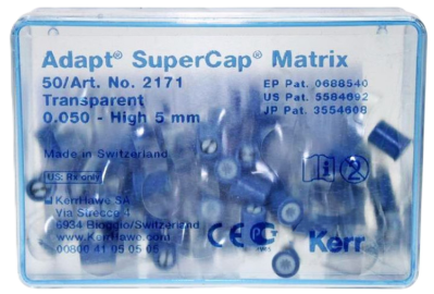 Матрицы 2171 Hawe Adapt Supercap прозрачные тол.0,05мм шир.5мм 50шт Kerr