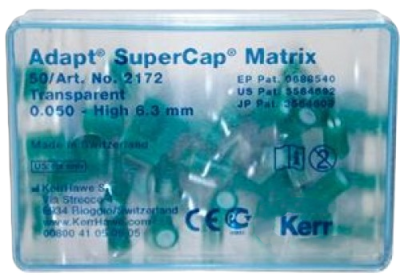 Матрицы 2172 Hawe Adapt Supercap прозрачные тол.0,05мм шир.6,3мм 50шт Kerr