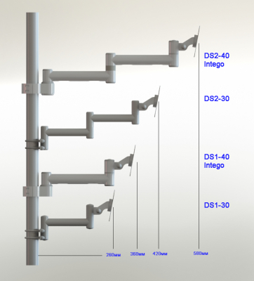 Кронштейн DS-40-2, MEDKRON - вид 2 миниатюра