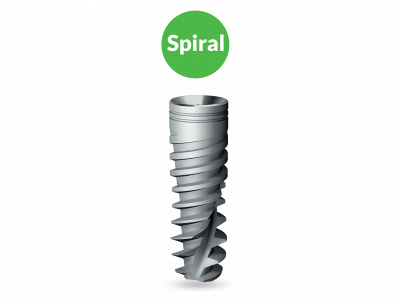 Имплантат Spiral IH соединение с внутренним шестигранником 3.3 мм 8.0 мм AlphaBiO