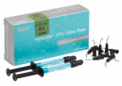 Herculite™ XRV Ultra Flow 35411 A4 шприц 2*2г Жидкотекучий светоотвержд. композитный материал Kerr