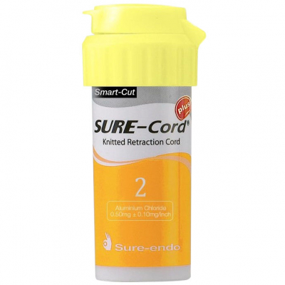 Нить ретракционная SURE-Cord plus из микрофибры с пропиткой №2 254см Sure-Endo