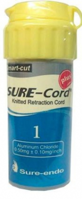Нить ретракционная SURE-Cord plus из микрофибры с пропиткой №1 254см Sure-Endo - вид 1 миниатюра