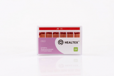 Штифты гуттаперчевые кон. /04 №55 60шт HEALTEX GST 55/04 - вид 1 миниатюра