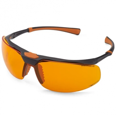 Очки защитные Monoart Stretch Orange оранжевые EURONDA - вид 1 миниатюра