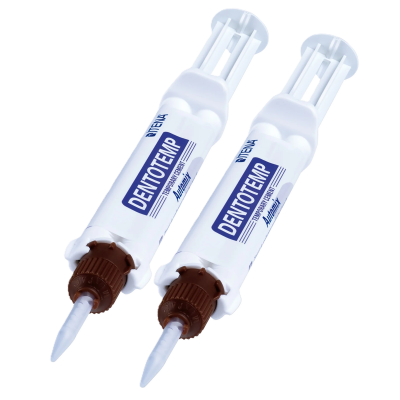 DentoTemp шприц 2*10мл Временный цемент для фиксации на длительный срок ITENA