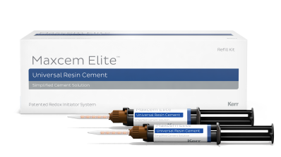 Maxcem Elite™ Refill прозрачный (TR) шприц-автомикс 2*5г Kerr