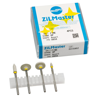 Головки с алмазным наполнителем для обработки диоксида циркония ZiLMaster Миниконус (030) Coarce HP 1шт Shofu