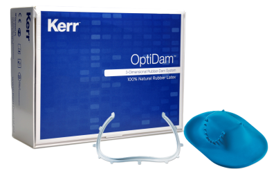 OptiDam™ Posterior (жеват.) синий 10шт+рамка Kerr