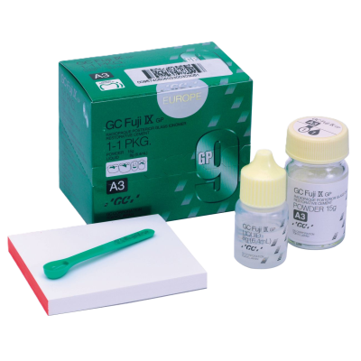 Fuji IX A3 порошок+жидкость 15гр+8гр Стеклоиономерный цемент для постоянной фиксации GC