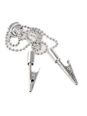 Зажим для салфеток KRIST-заж42 без регулировки длины 42см серебро KRISTIDENT