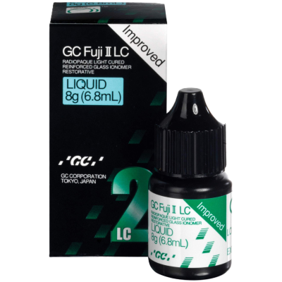 Fuji II LC жидкость 6,8 мл Стеклоиономерный цемент для постоянной фиксации GC