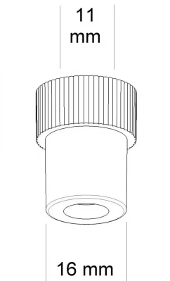 Переходник для аспирации наконечника (3шт) Макси D16мм Кристидент