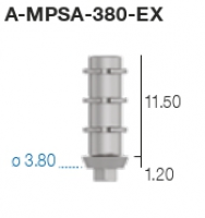 Временный абатмент A-MPSA-380-EX Sweden&Martina - вид 1 миниатюра