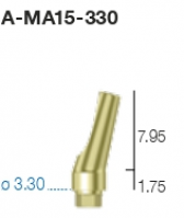 Стандартный угловой абатмент A-MA15-330 Sweden&Martina - вид 1 миниатюра