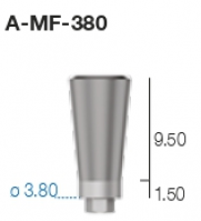 Прямой фрезеруемый абатмент A-MF-380 Sweden&Martina - вид 1 миниатюра