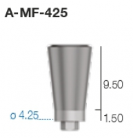 Прямой фрезеруемый абатмент A-MF-425 Sweden&Martina - вид 1 миниатюра