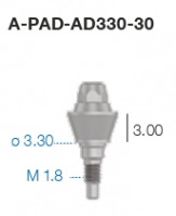 Прямой P.A.D. абатмент A-PAD-AD330-30 Sweden&Martina - вид 1 миниатюра