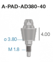 Прямой P.A.D. абатмент A-PAD-AD380-40 Sweden&Martina - вид 1 миниатюра