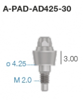 Прямой P.A.D. абатмент A-PAD-AD425-30 Sweden&Martina - вид 1 миниатюра