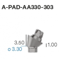 Угловой P.A.D. абатмент A-PAD-AA330-303 Sweden&Martina - вид 1 миниатюра