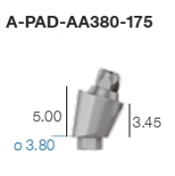 Угловой P.A.D. абатмент A-PAD-AA380-175 Sweden&Martina - вид 1 миниатюра