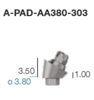 Угловой P.A.D. абатмент A-PAD-AA380-303 Sweden&Martina - вид 1 миниатюра