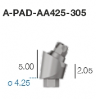 Угловой P.A.D. абатмент A-PAD-AA425-305 Sweden&Martina - вид 1 миниатюра