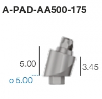 Угловой P.A.D. абатмент A-PAD-AA500-175 Sweden&Martina - вид 1 миниатюра