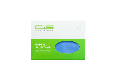 Фартук нагрудный защитный нейлоновый LARGE-III 70*135см голубой 1шт Clean+Safe