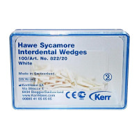 Sykamore Interdental Wedges клинья сикаморовые белые,маленькие 100штKerr