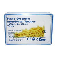 Sykamore Interdental Wedges клинья сикаморовые желтые 100штKerr - вид 1 миниатюра