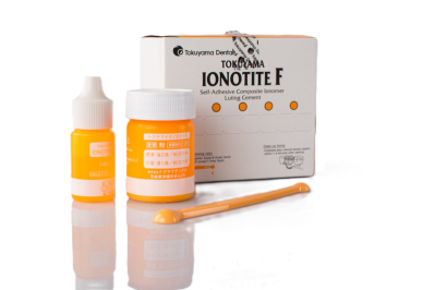 Ionotite F порошок+жидкость 20г+6,4мл Стеклоиономерный цемент постоянная фиксация Tokuyama