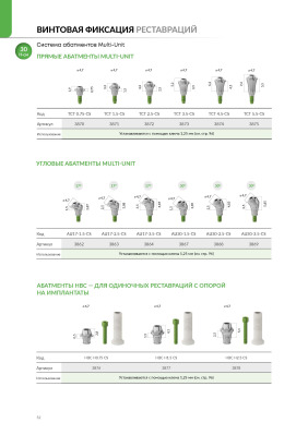 Абатмент 3868 Multi-Unit CS коническое соединение угловой 30 градусов 2,5мм . . AlphaBio