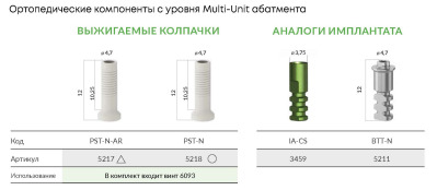 Аналог импланта 3459 CS конусное соединение 3,75мм AlphaBio