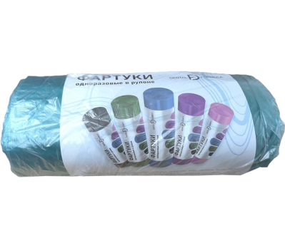 Фартуки нагрудные пластиковые в рулоне 81*53 зеленые 200шт Dental Formula