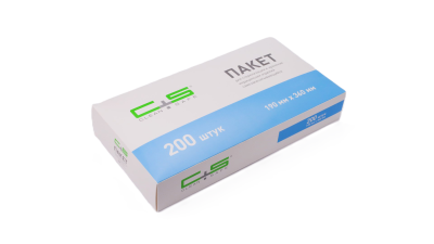 Пакет для стерилизации 190мм х 360мм 200шт Clean+Safe