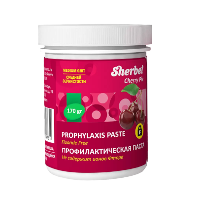 Паста для чистки вишня,банка 340г Sherbet