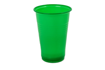 Plastic Cups Стаканы одноразовые зеленые 21410013 100шт EURONDA