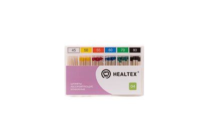 Штифты бумажные кон. 04 Асс.45-80 102шт Healtex