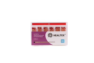 Штифты гуттаперчевые с метками длины №25 120шт Healtex