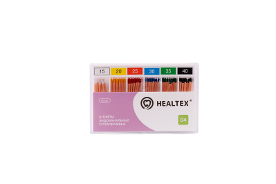 Штифты гуттаперчевые кон. 04 Асс.15-40 60шт Healtex