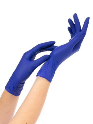 Перчатки МАРКИРОВАННЫЕ нитриловые M фиолетовые 100шт NitriMax