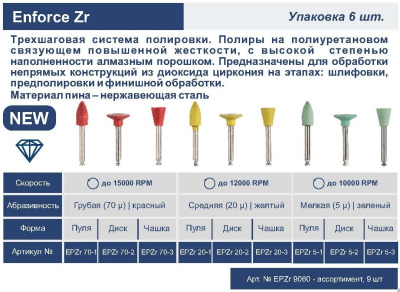 Enforce Pin EPZr 5-2 диск мягкий зеленый 5мк 6шт Kagayaki