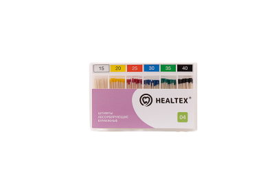 Штифты бумажные кон. 04 Асс.15-40 102шт Healtex