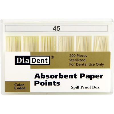 Штифты бумажные №45 200шт DiaDent
