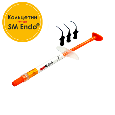 SM Endo (Кальцетин Эндо) Паста шприц 2г + 20 насадок паста эндодонтическая SM DMT