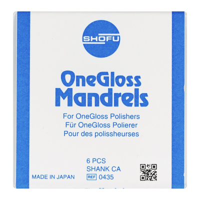 OneGloss Mandrels 0435 металл RA 6шт Shofu