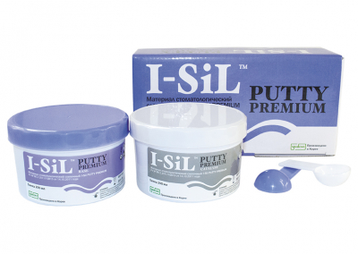 I-Sil Putty Premium 2*290мл А-силикон для базового оттиска 7151RG Spident - вид 1 миниатюра